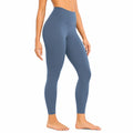 Legging de sport femme taille S bleu acier en matière synthétique extensible à taille haute