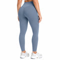 Legging femme taille M bleu acier extensible taille haute sport
